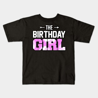 The Birthday Girl Volleyball Girl Family Matching Kids T-Shirt